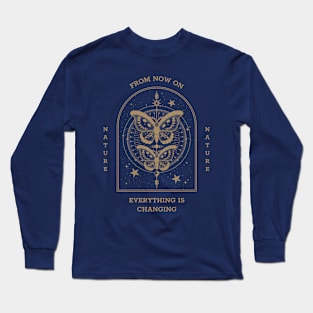 Mystical Butterfly evolution rebirth Long Sleeve T-Shirt